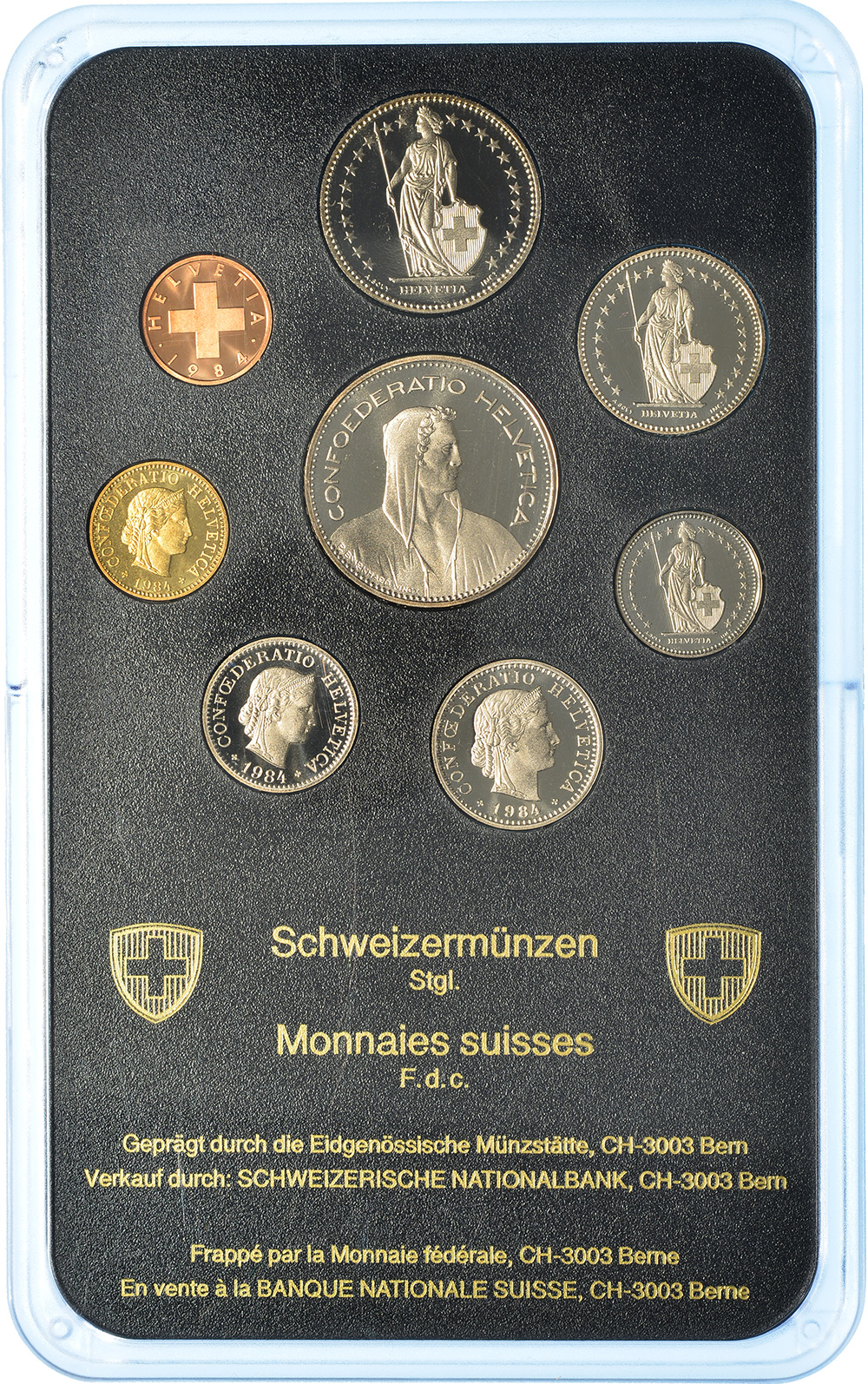 Münzensatz, 1984, Stempelglanz, Kupfer/Nickel