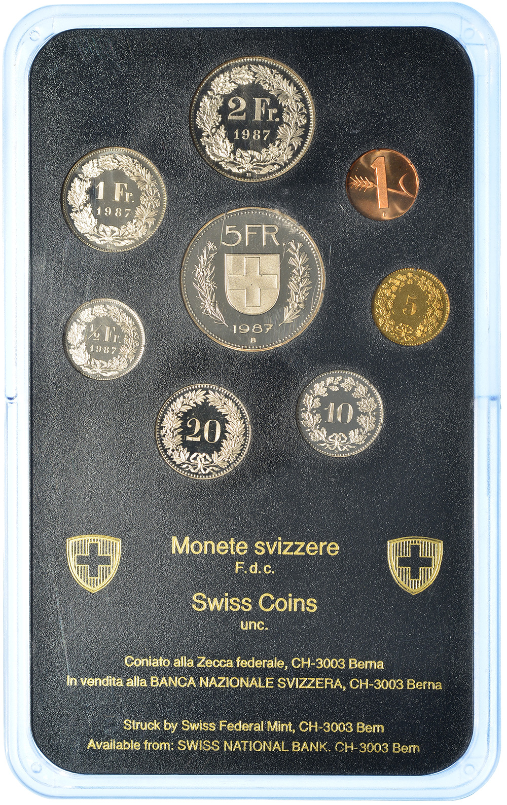 Münzensatz, 1987, Stempelglanz, Kupfer/Nickel