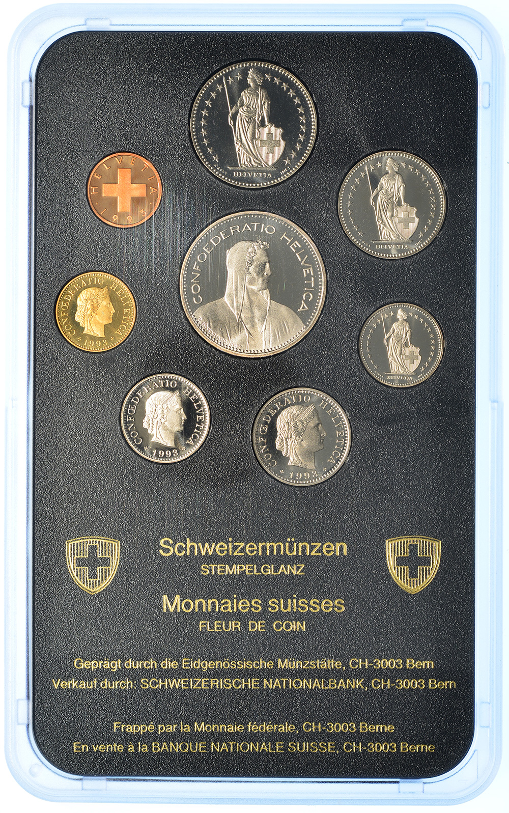 Münzensatz, 1993, Stempelglanz, Kupfer/Nickel