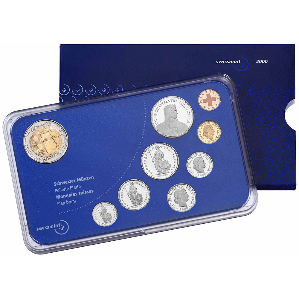 Münzensatz, 2000, Polierte Platte, Basler Fasnacht