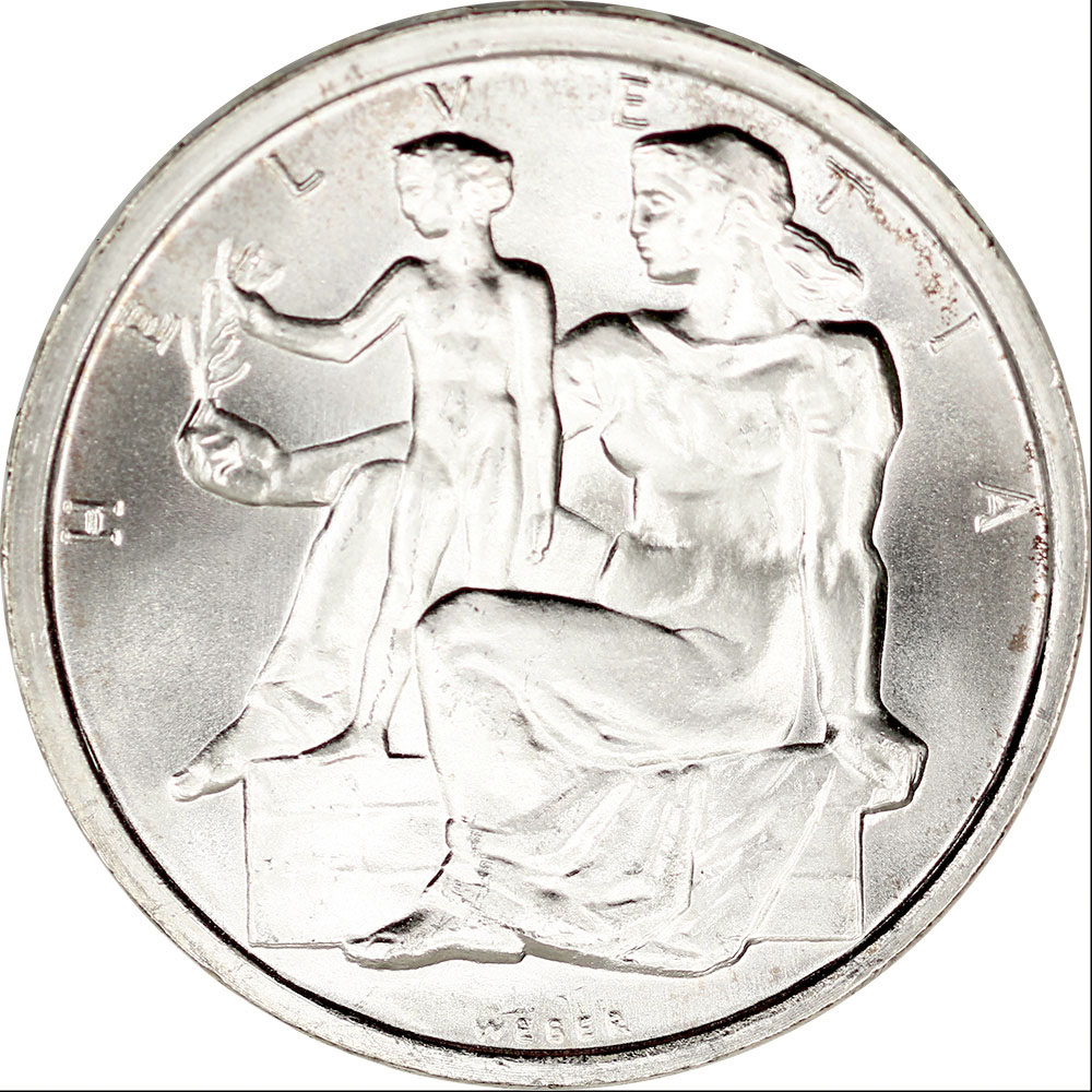 5 Franken, 1948, Stempelglanz, Bundesverfassung
