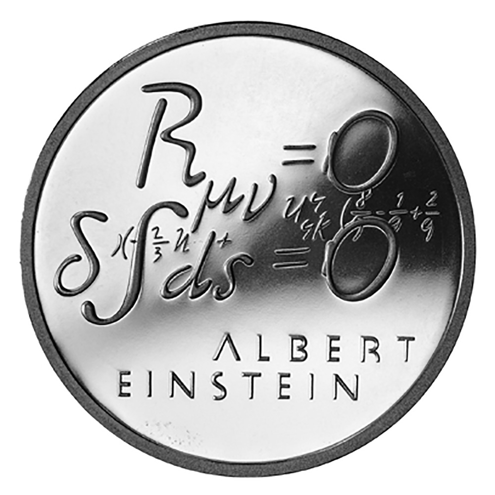 5 Franken, 1979, Polierte Platte, Einstein Formel