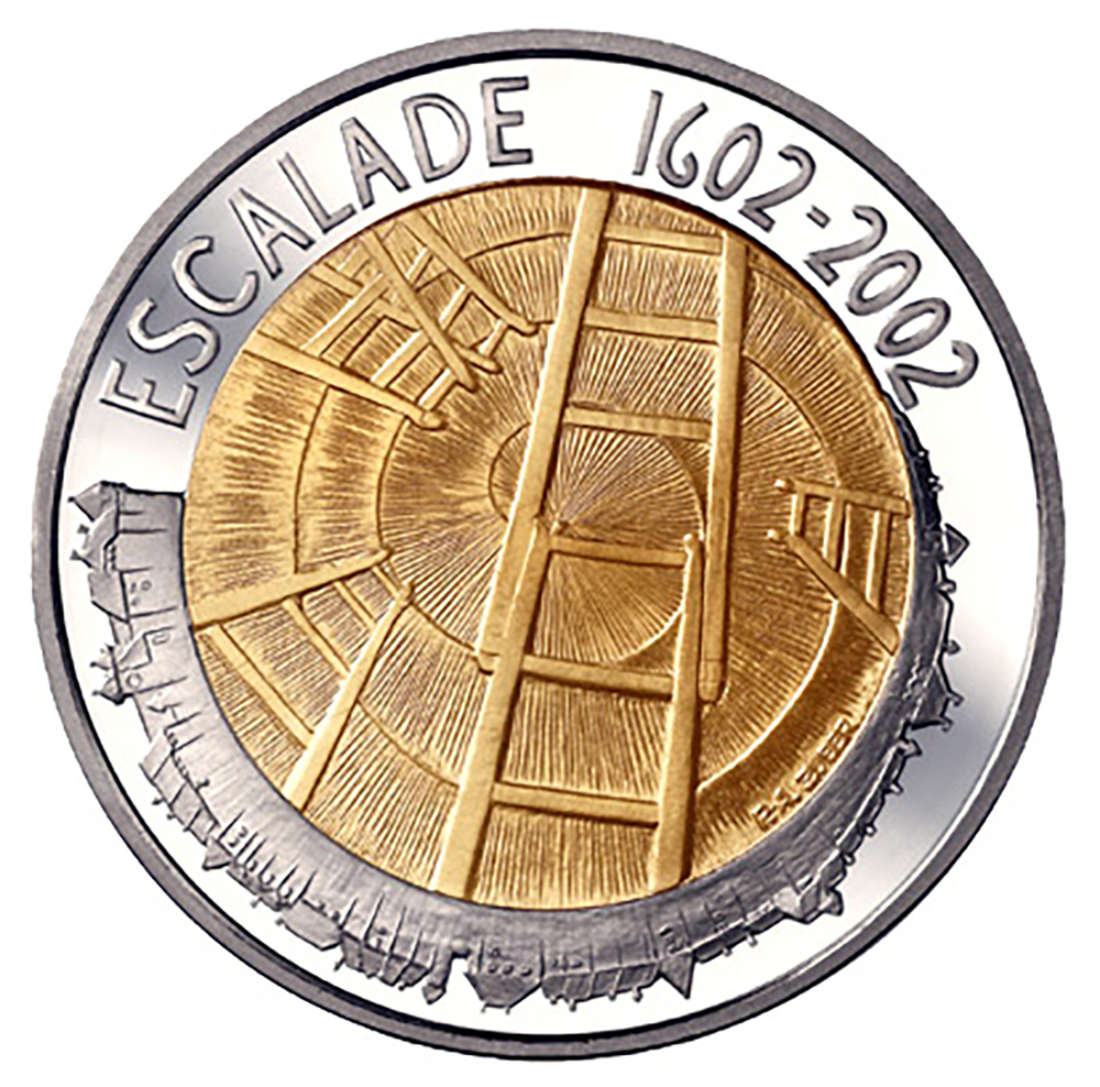 5 Franken, 2002, Stempelglanz, Escalade