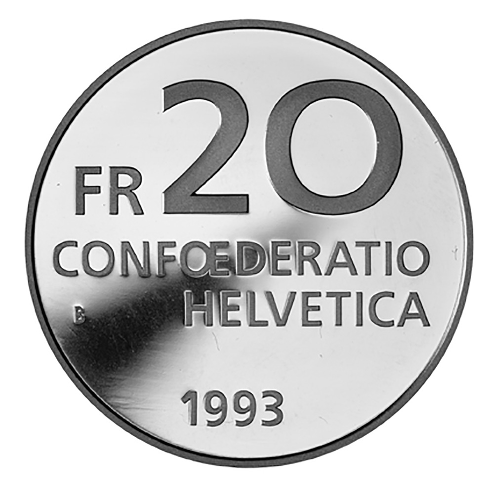 20 Franken, 1993, Stempelglanz, Paracelsus