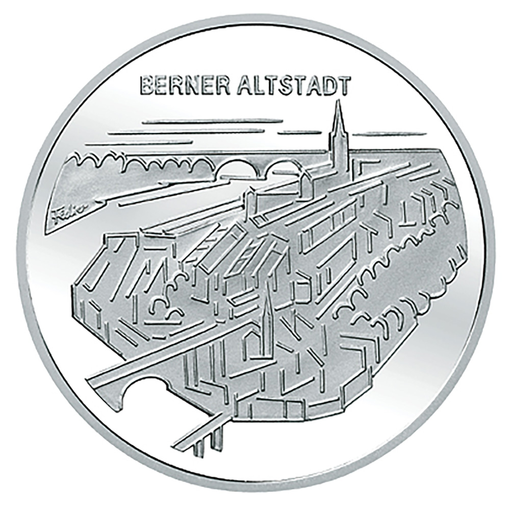 20 Franken, 2003, Polierte Platte, Berner Altstadt