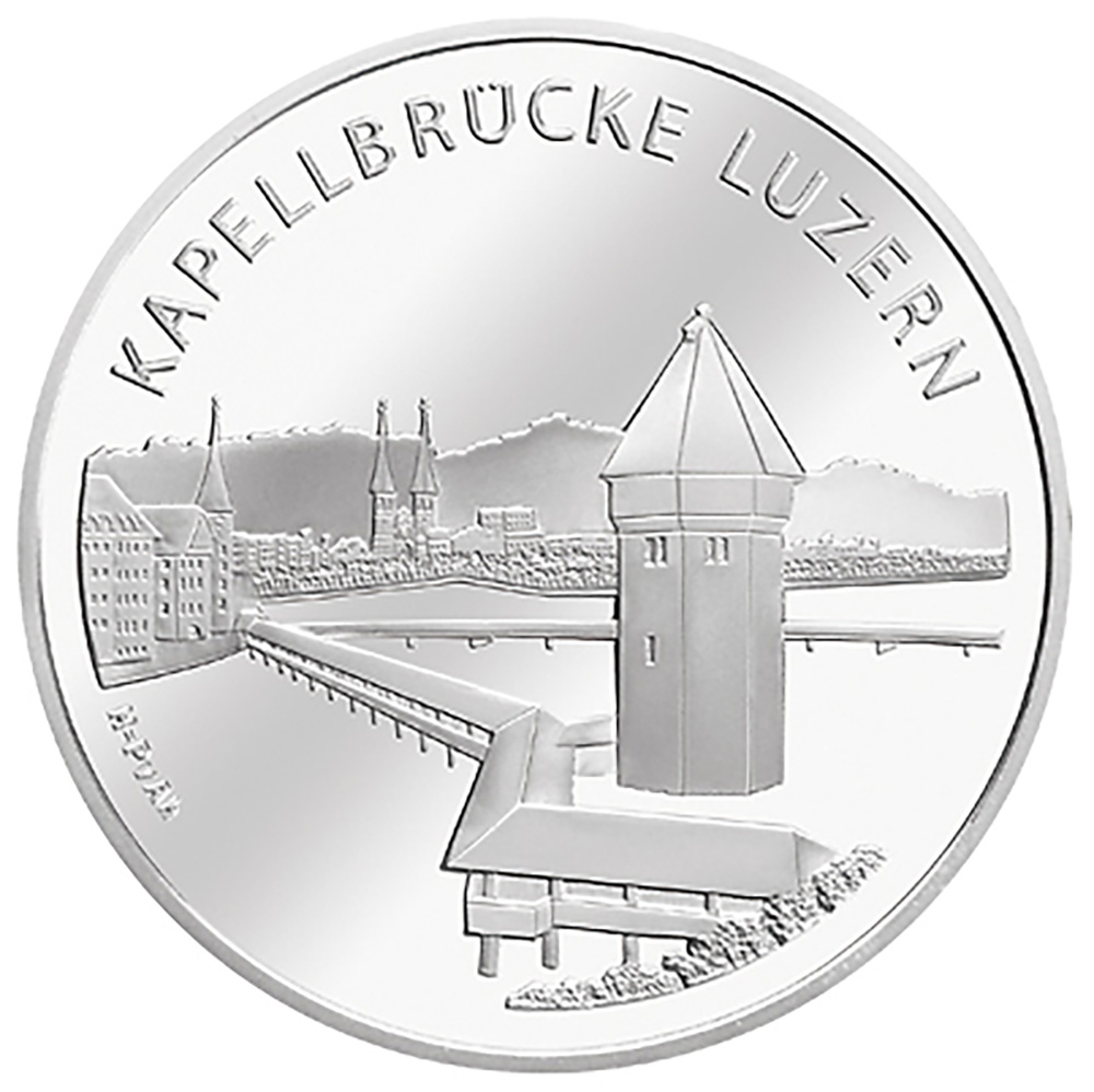 20 Franken, 2005, Stempelglanz, Kapellerbrücke