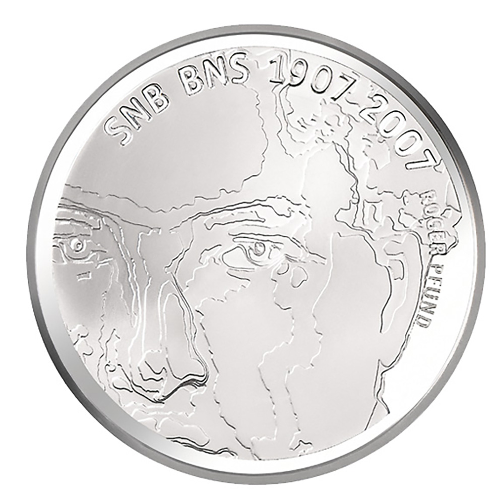 20 Franken, 2007, Polierte Platte, 100 J. Nationalbank