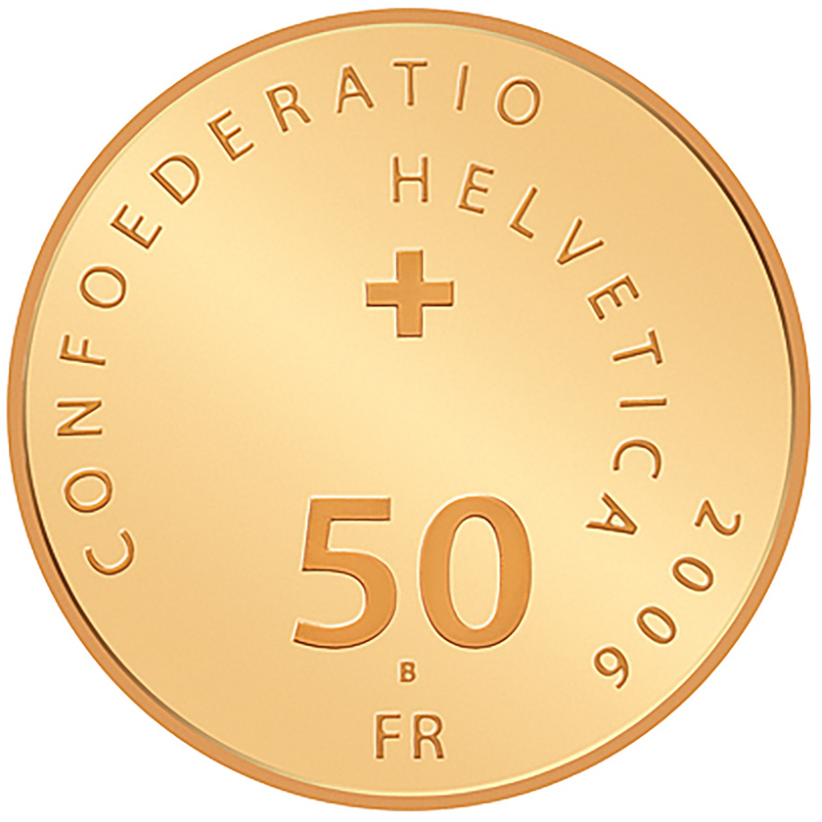 50 Franken, 2006, Polierte Platte, Schweizergarde