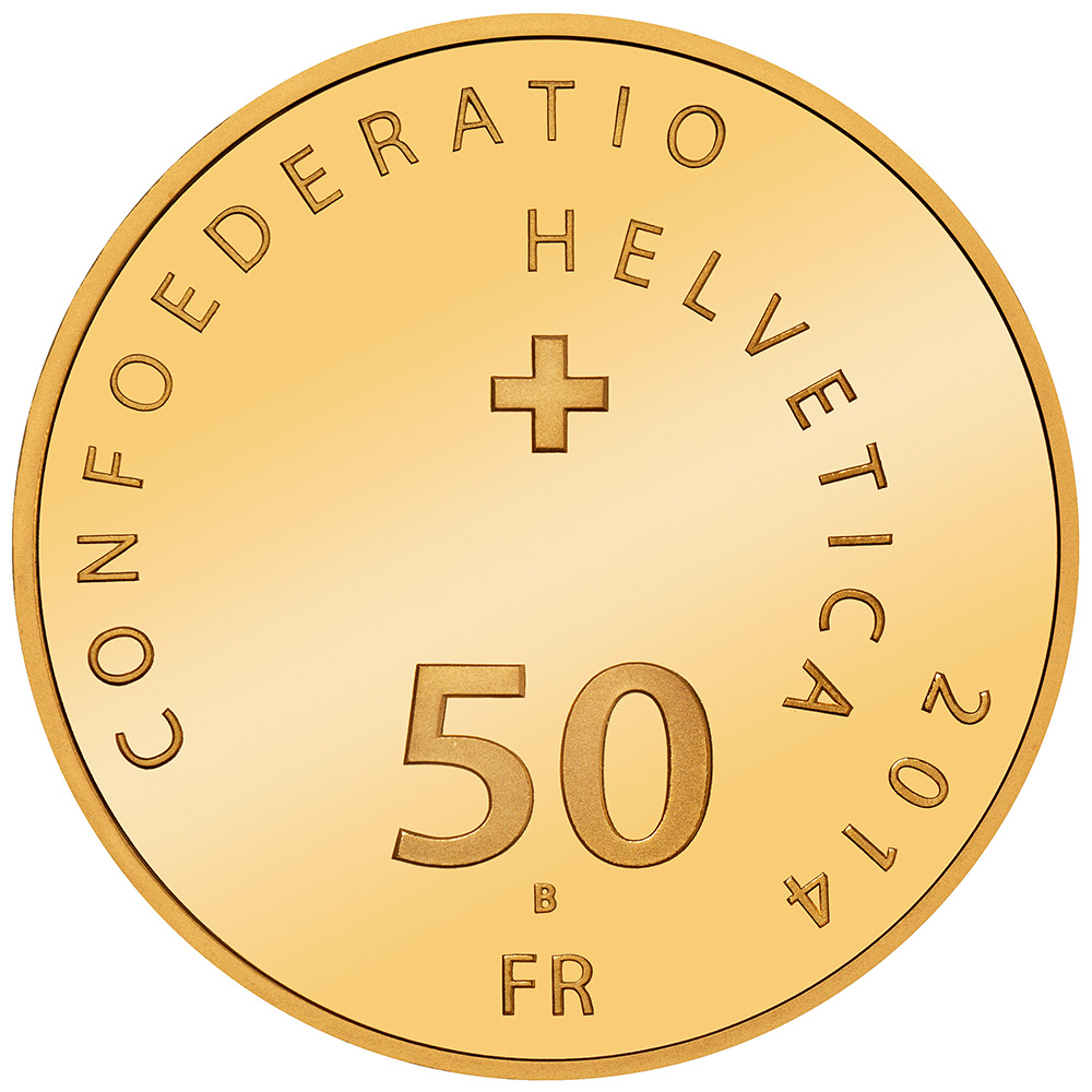 50 Franken, 2014, Polierte Platte, 100 J. Schw. Nationalpark
