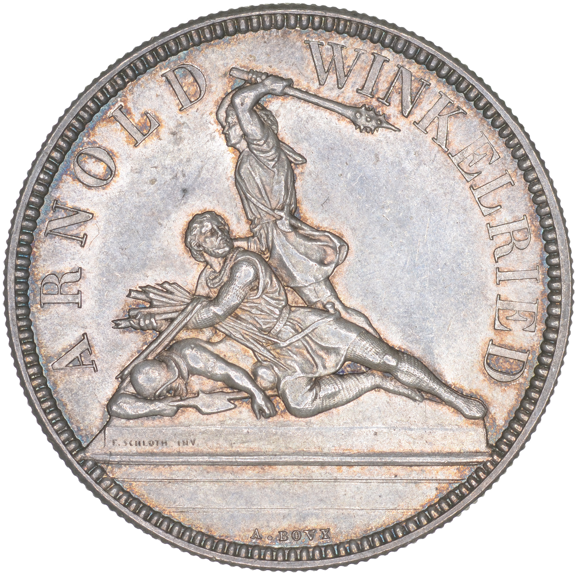 5 Franken, 1861, unzirkuliert, Stans
