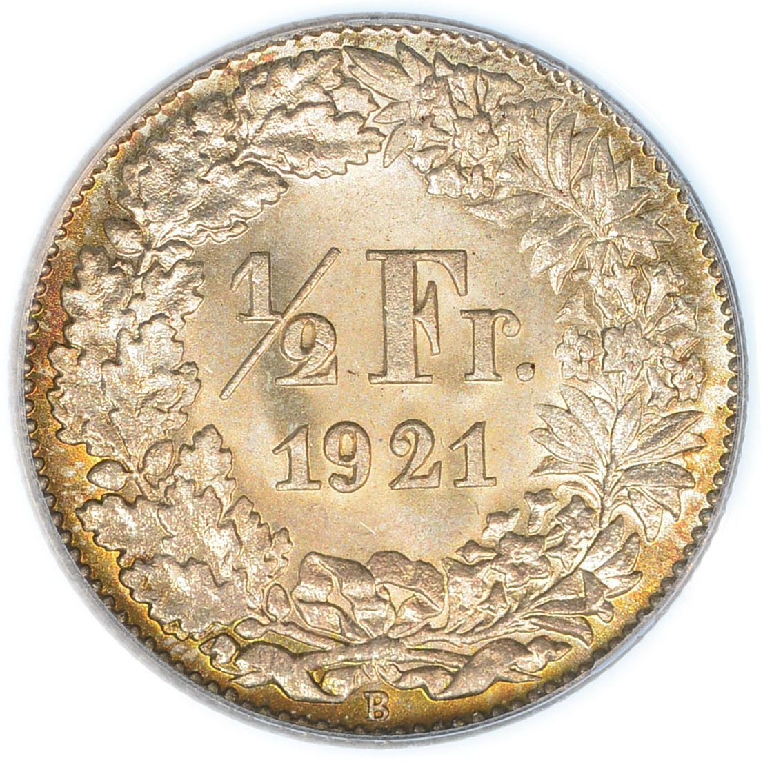 50 Rappen, 1921, MS 65