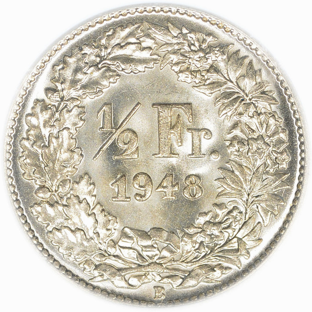 50 Rappen, 1948, MS 65