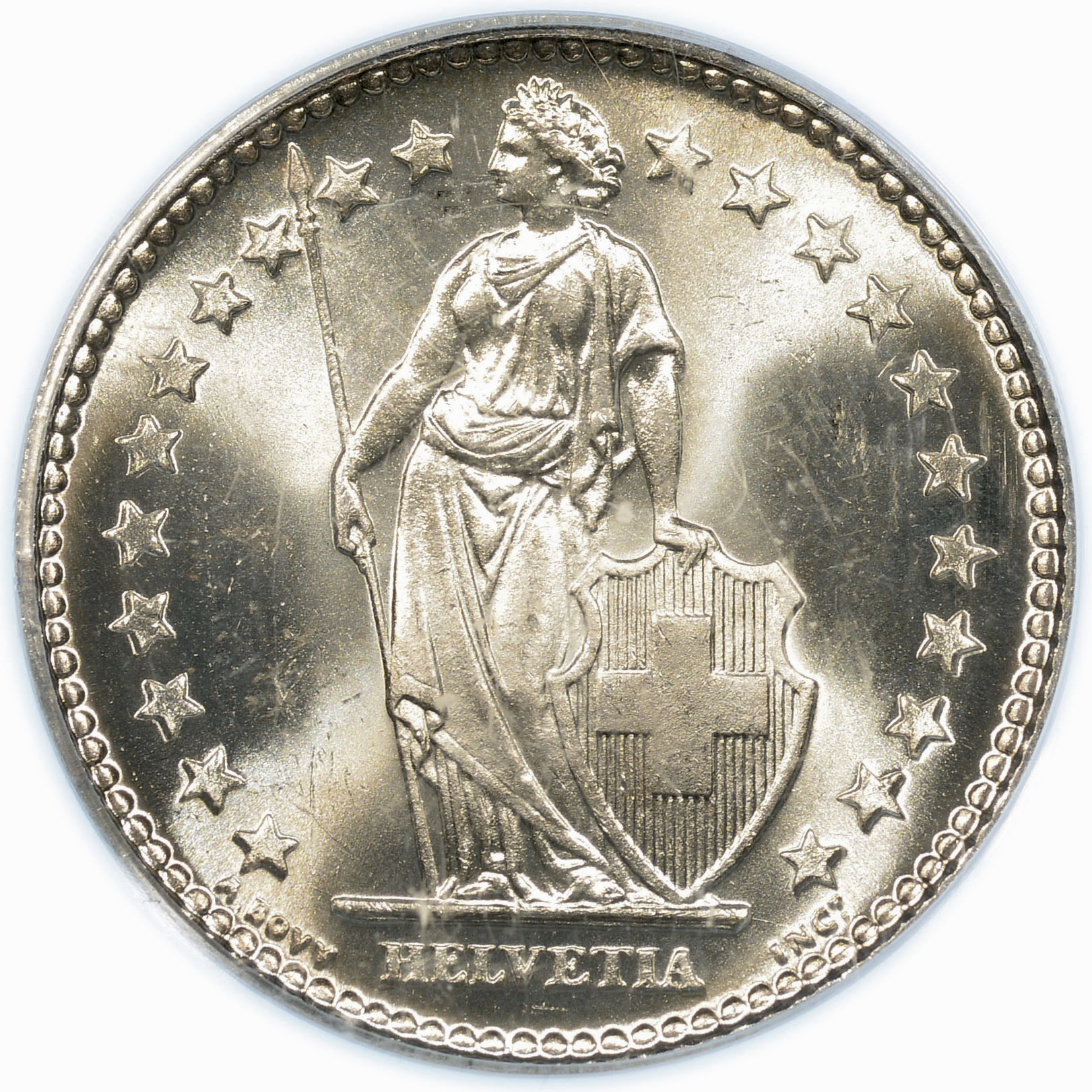 2 Franken, 1937, MS 65
