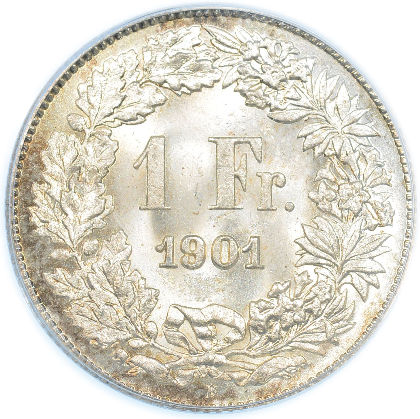 1 Franken, 1901, MS 64