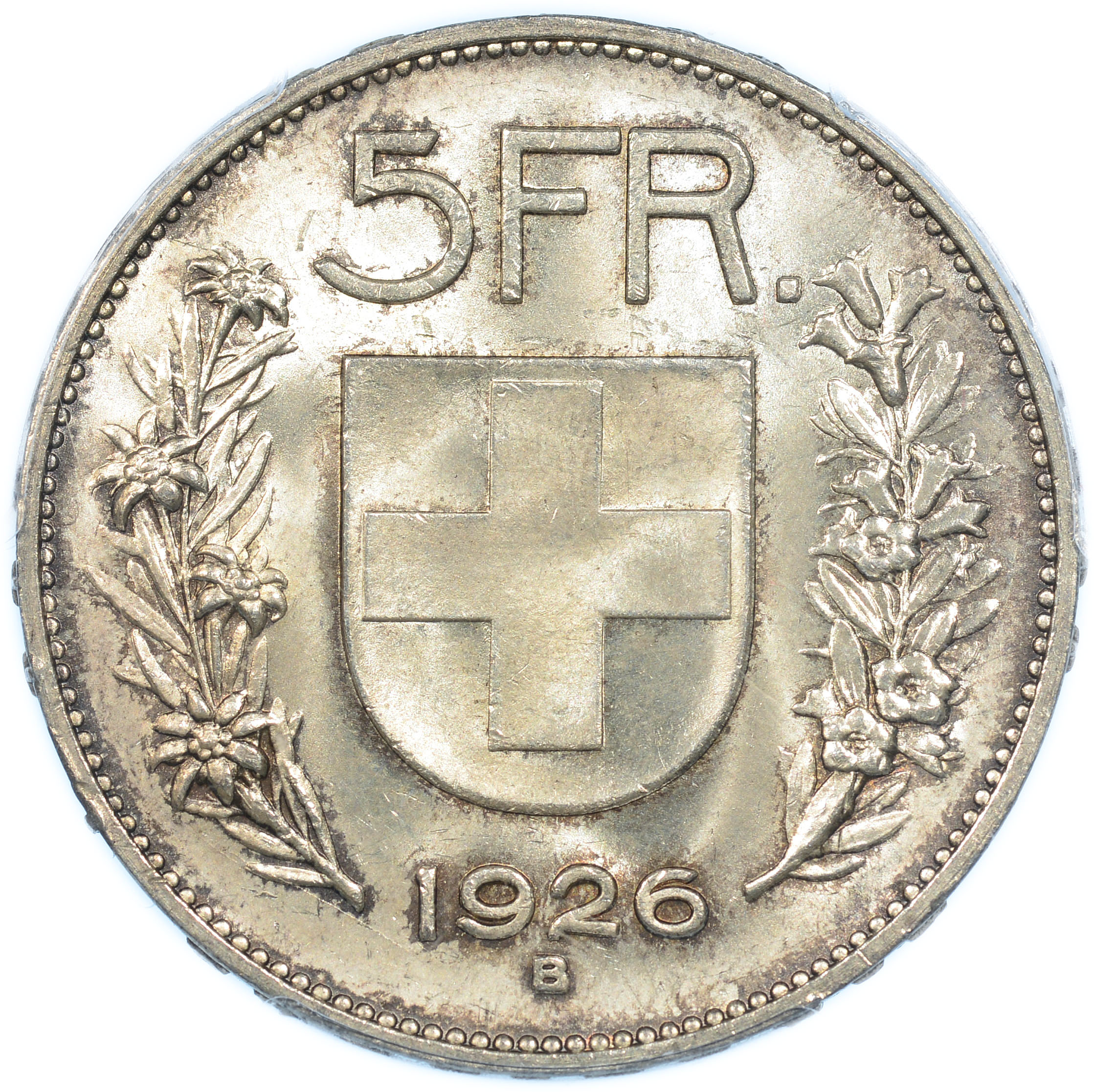 5 Franken, 1926, MS 64