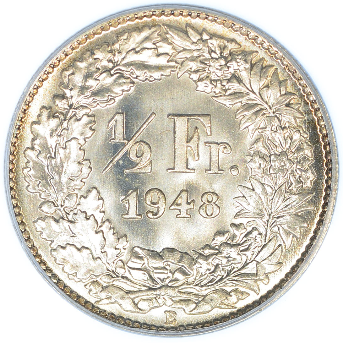 50 Rappen, 1948, MS 66