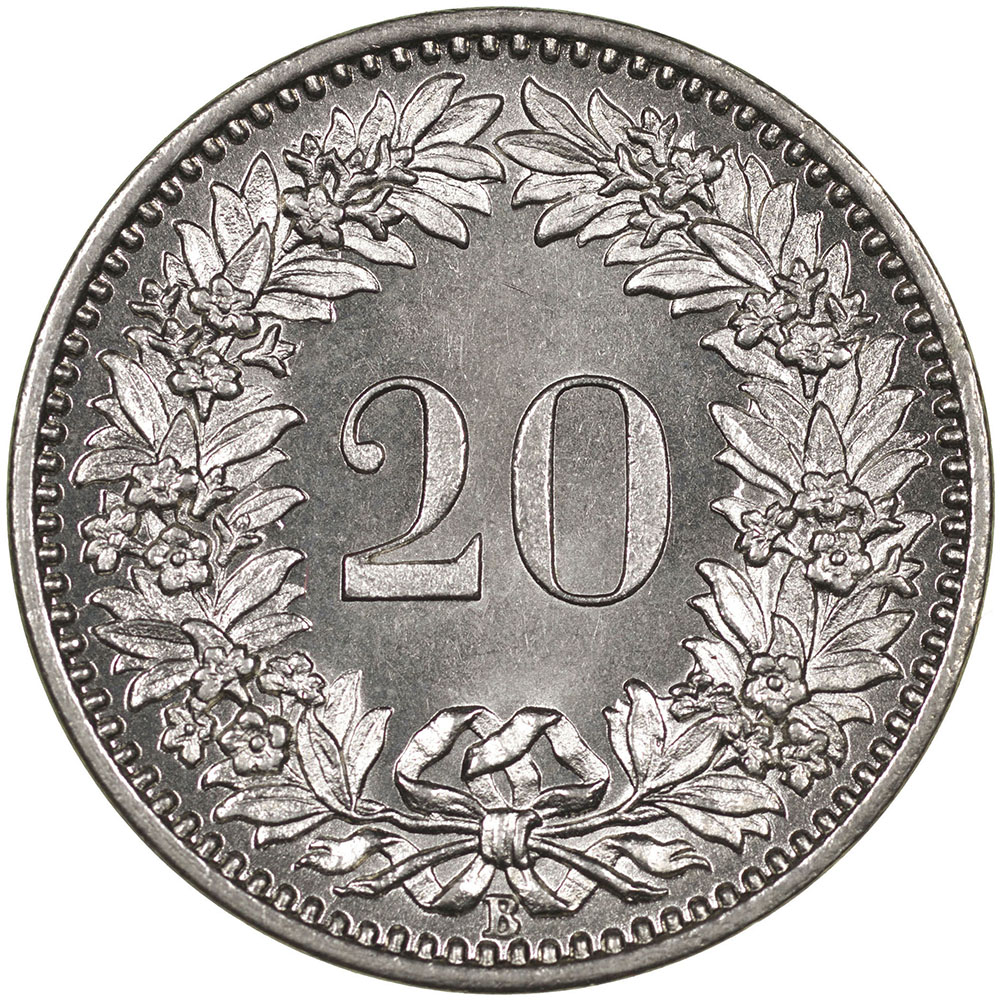 20 Rappen, 1911, unz/stgl