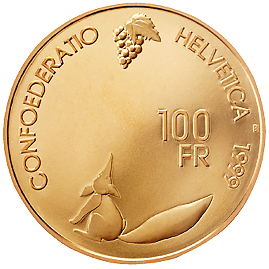 100 Franken, 1999, Polierte Platte, Fête des Vignerons