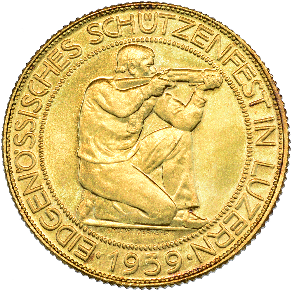 100 Franken, 1939, unz/stgl