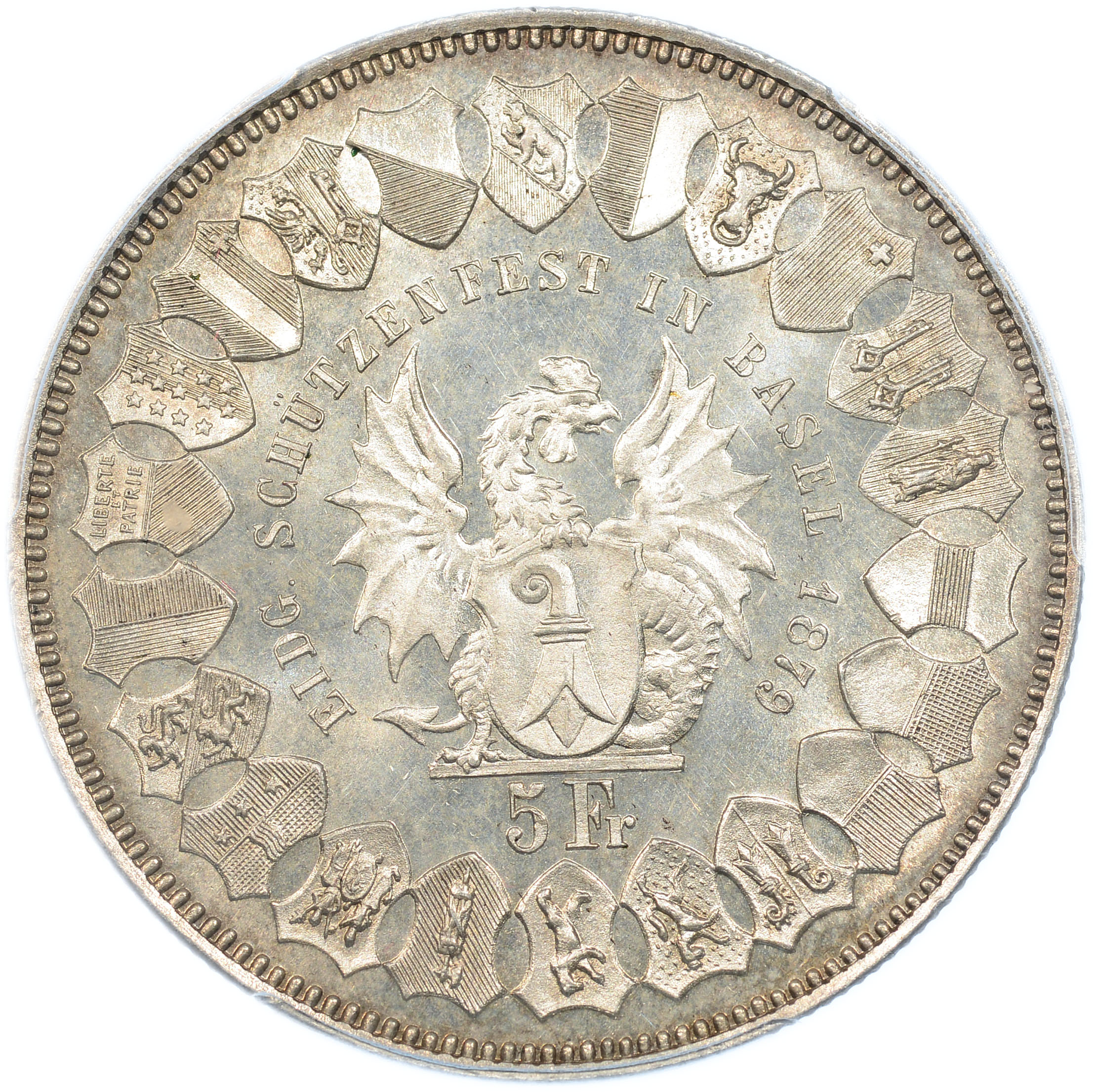 5 Franken, 1879, MS 64, Basel