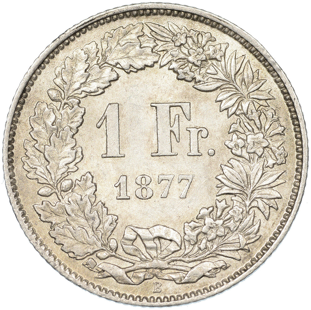 1 Franken, 1877, unzirkuliert
