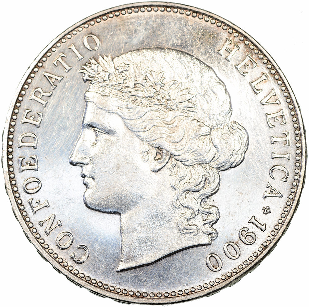 5 Franken, 1900, unzirkuliert