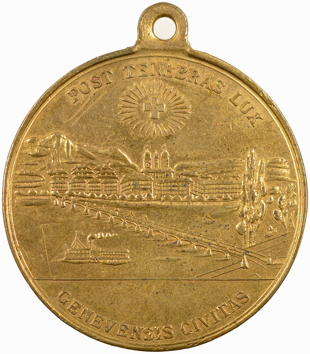 Genève, Genève, Eidgenöss. Schützenfest, 1887, vz, Bronze, 647a