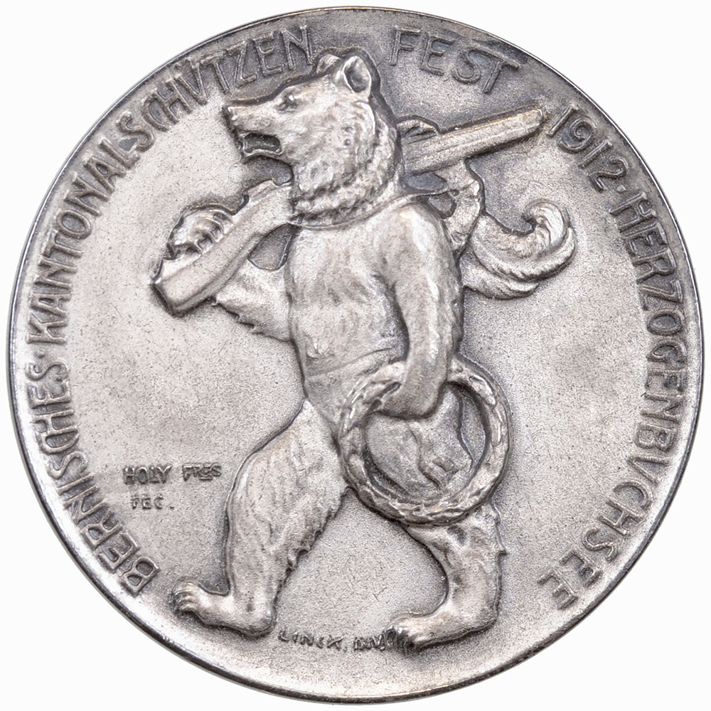 Bern, Herzogenbuchsee, Kantonales Schützenfest, 1912, stgl, Silber, 272a