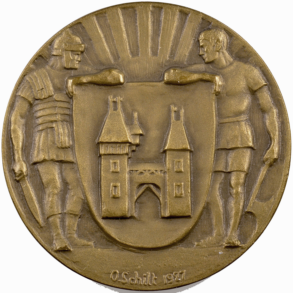 Aargau, Brugg, Standschützengesellschaft, 1927, unz/stgl, Bronze, 47b