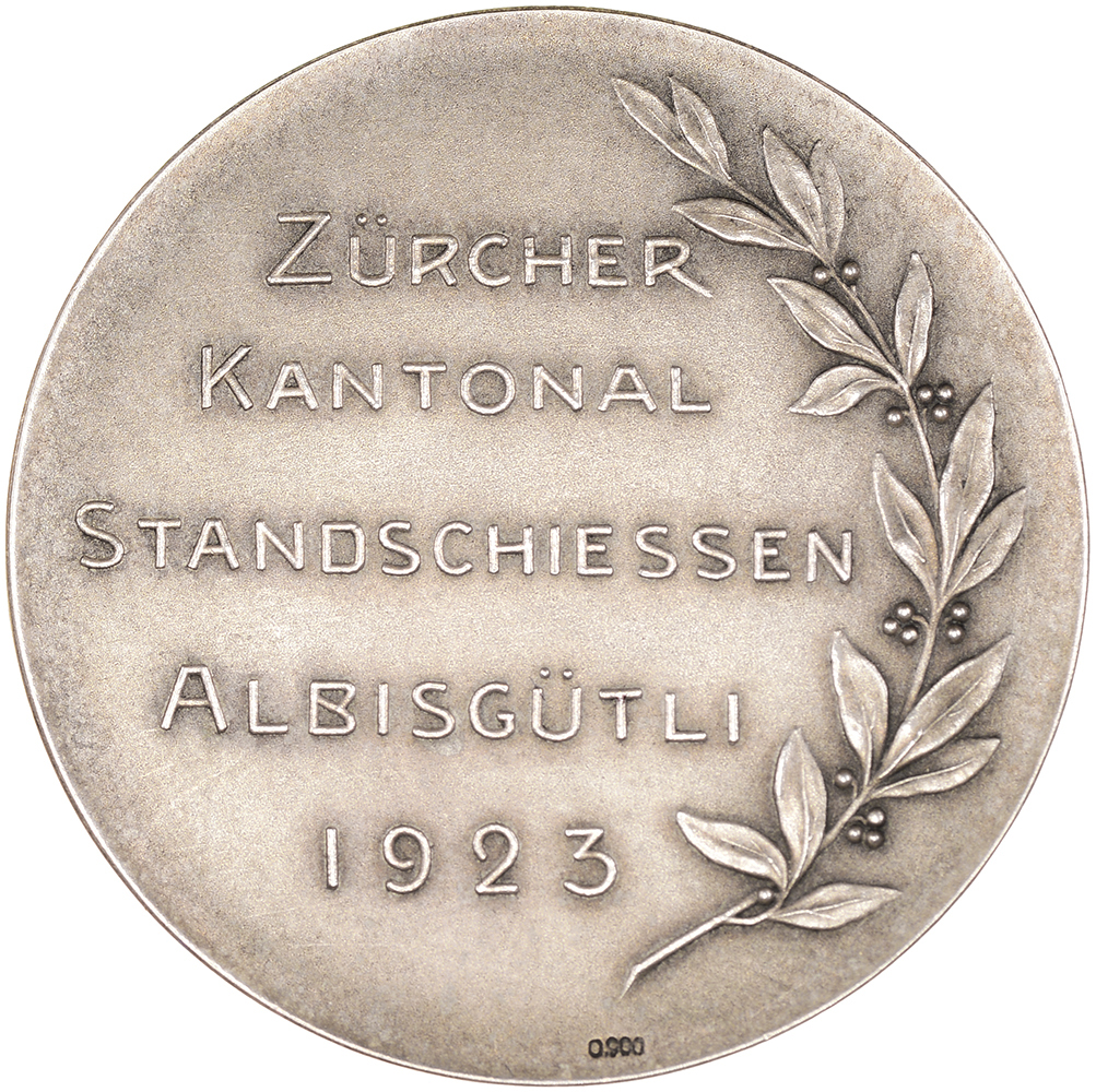Zürich, Albisgütli (Zürich),  Kantonales Schützenfest, 1923, unz, Silber