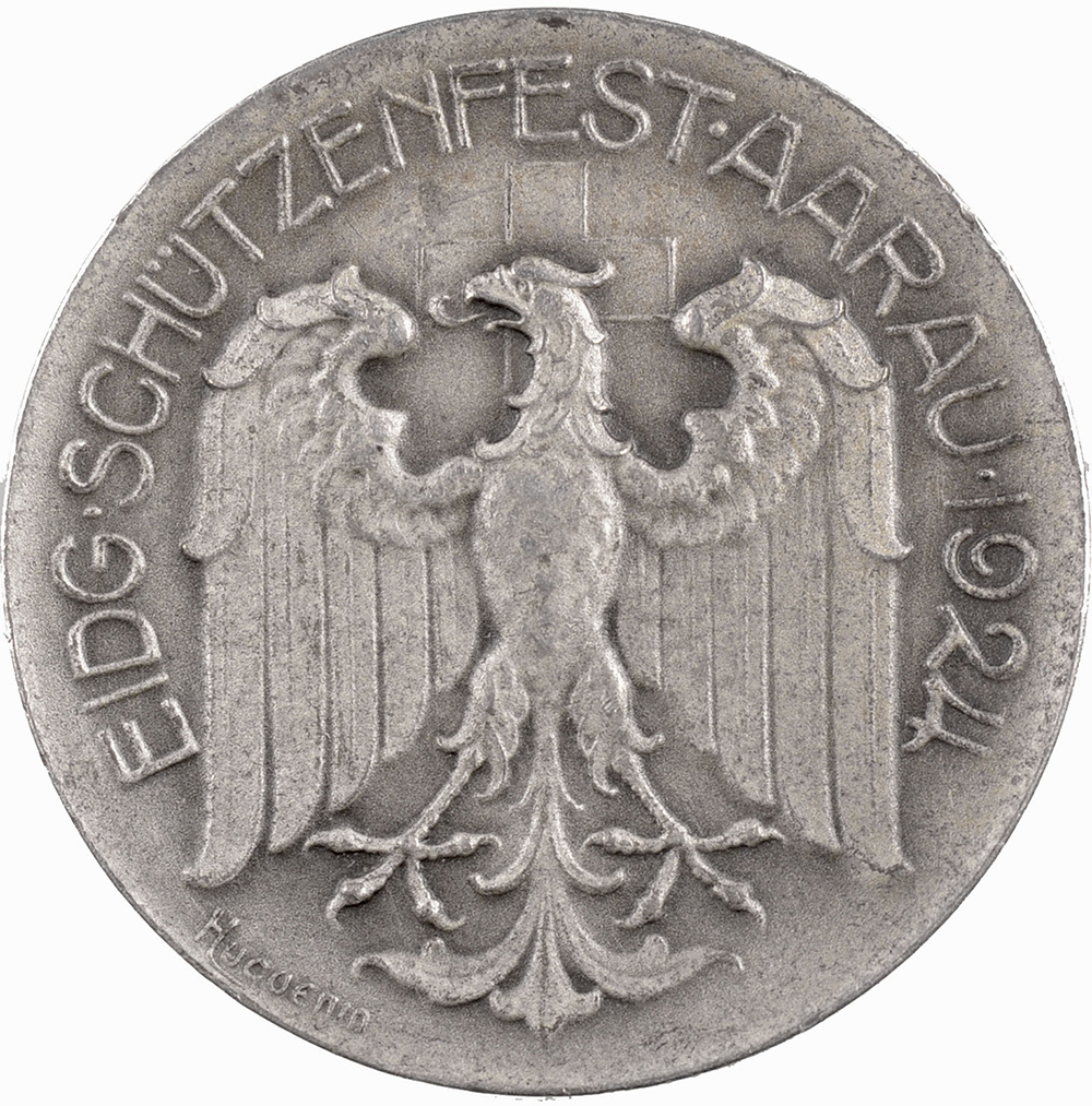 Aargau, Aarau,  Kantonales Schützenfest, 1924, unz, Silber