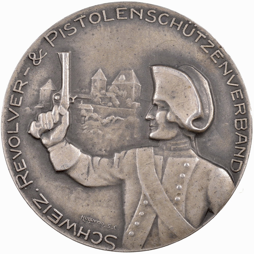 Bern, Biglen,  Revolver- und Pistolenschützenverband, 1922, stgl, Silber