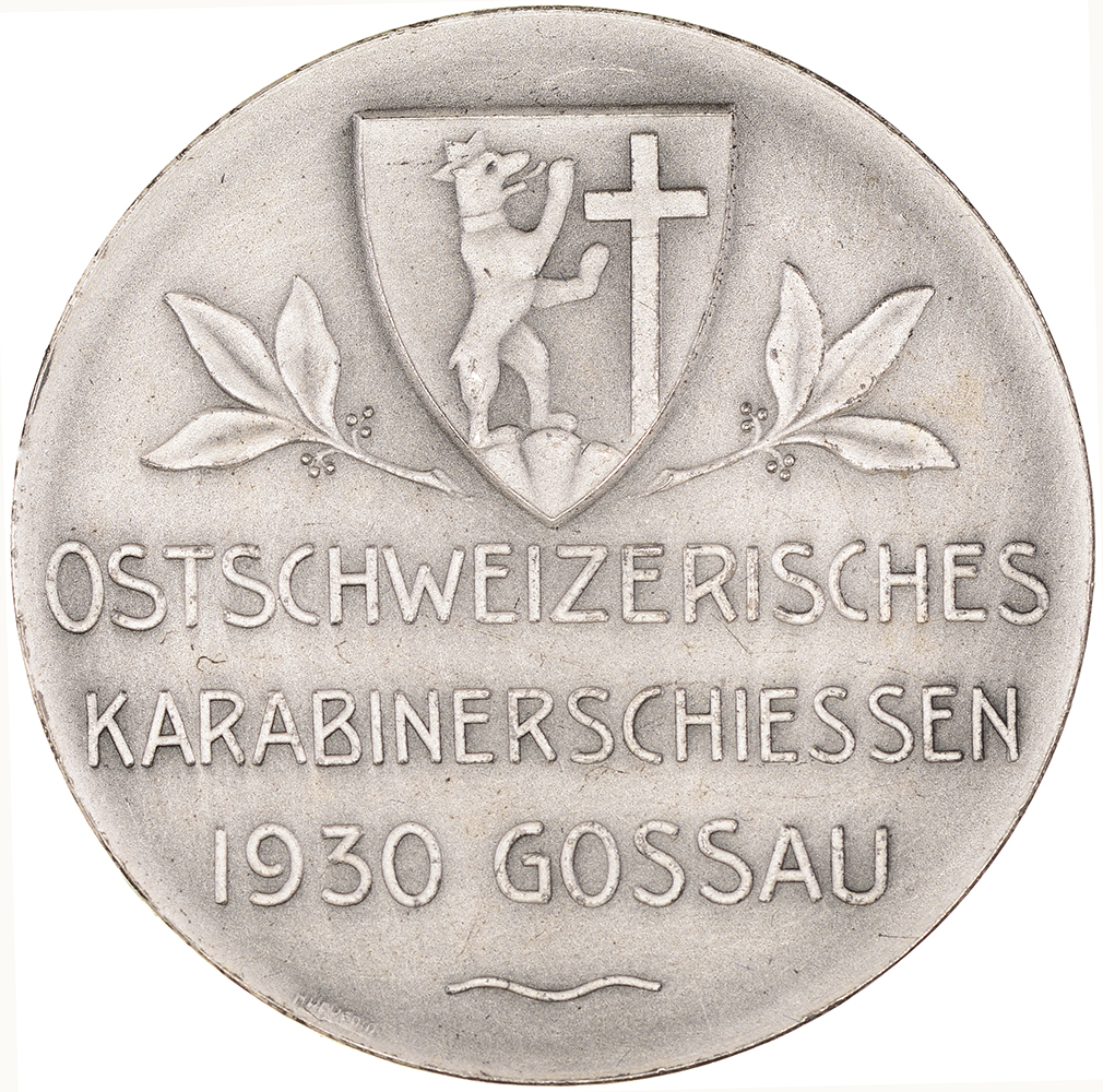 St. Gallen, Gossau,  Ostschw. Karabinerschiessen, 1930, stgl, Silber