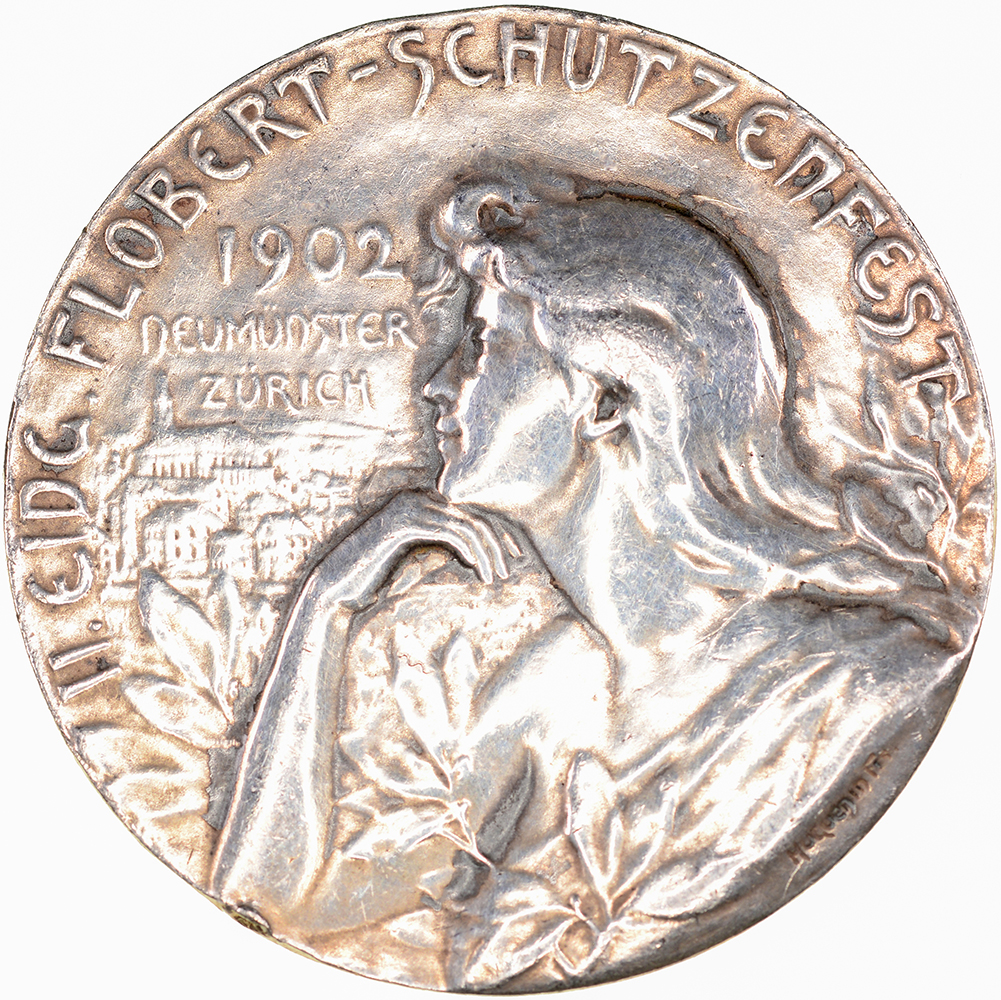Zürich, Neumünster,  Eidg. Flobertschützenfest, 1902, unz-, Silber