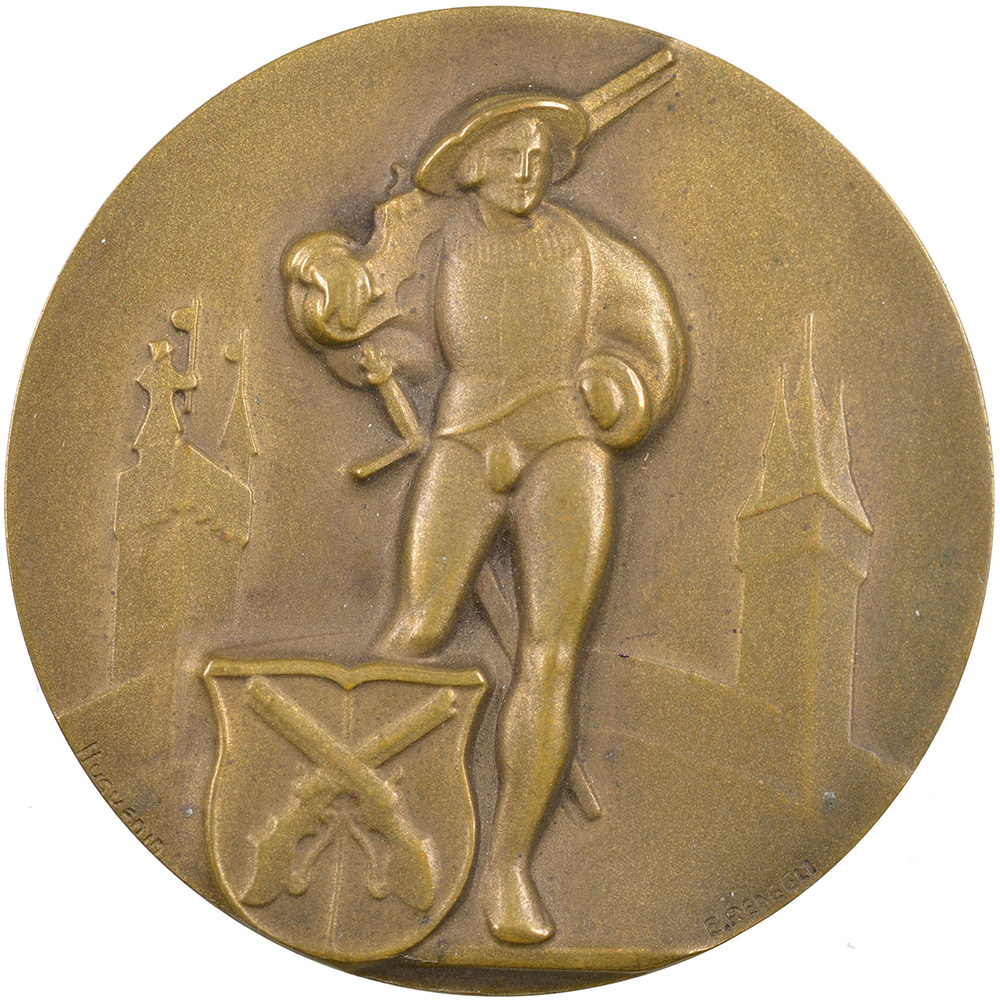 Luzern, Luzern,  Jubiläumsschiessen, 1930, stgl, Bronze