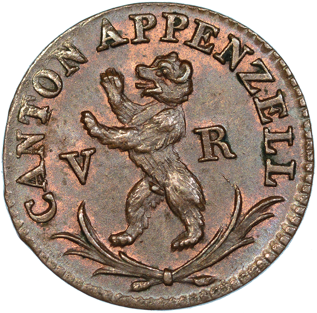 Appenzell Ausserrhoden, Pfennig, 1816, unz/stgl