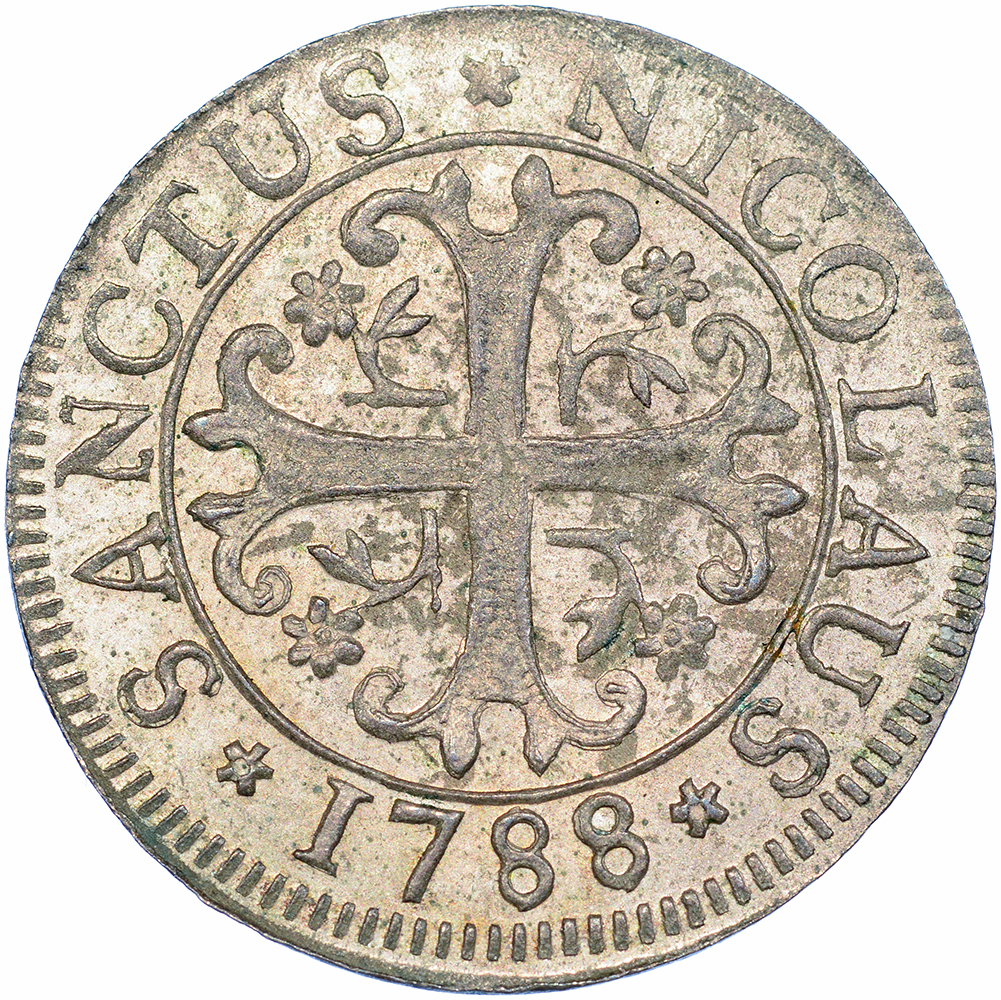 Freiburg, 1/2 Batzen, 1788, unz