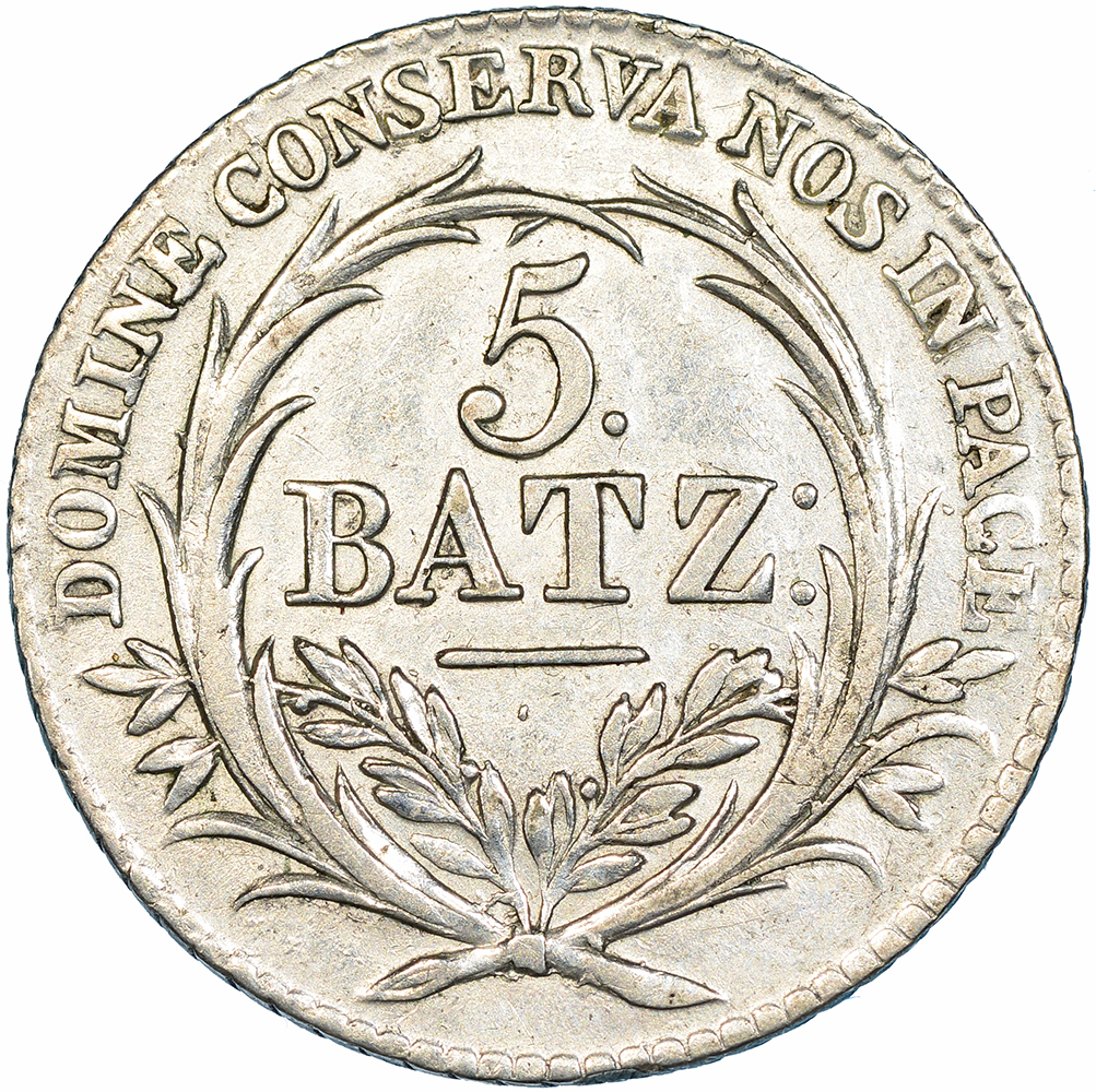 Luzern, 5 Batzen, 1815, vz-unz