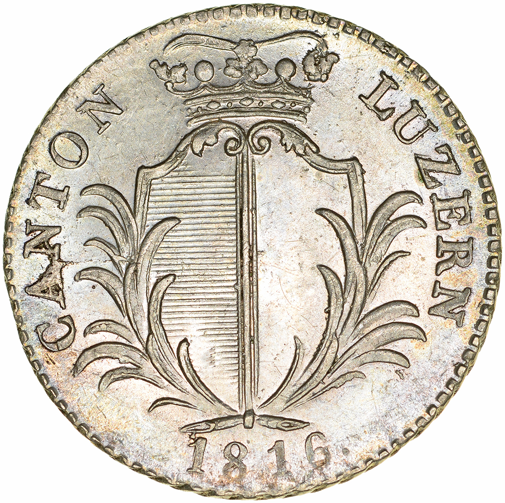 Luzern, 5 Batzen, 1816, unz/stgl