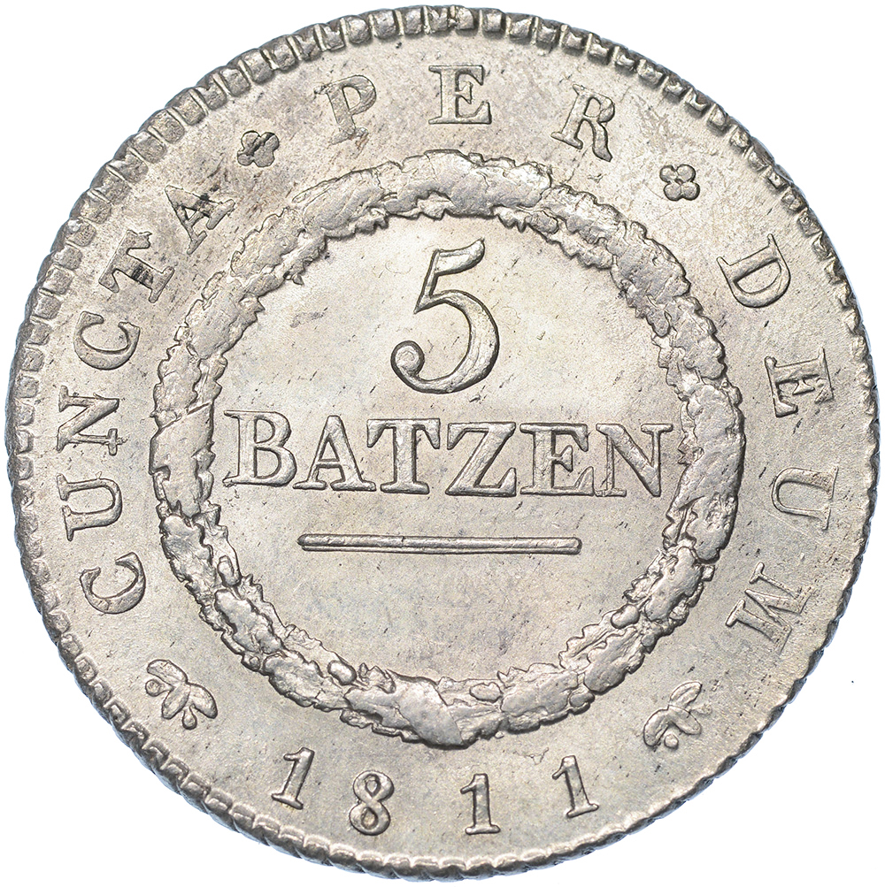 Solothurn, 5 Batzen, 1811, stgl