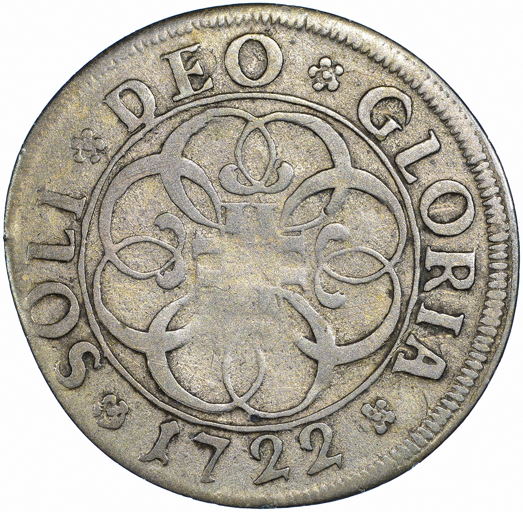 St. Gallen, 4 Kreuzer, 1722, ss