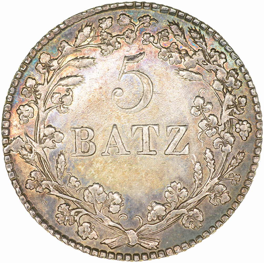 Waadt, 5 Batzen, 1812, unz-