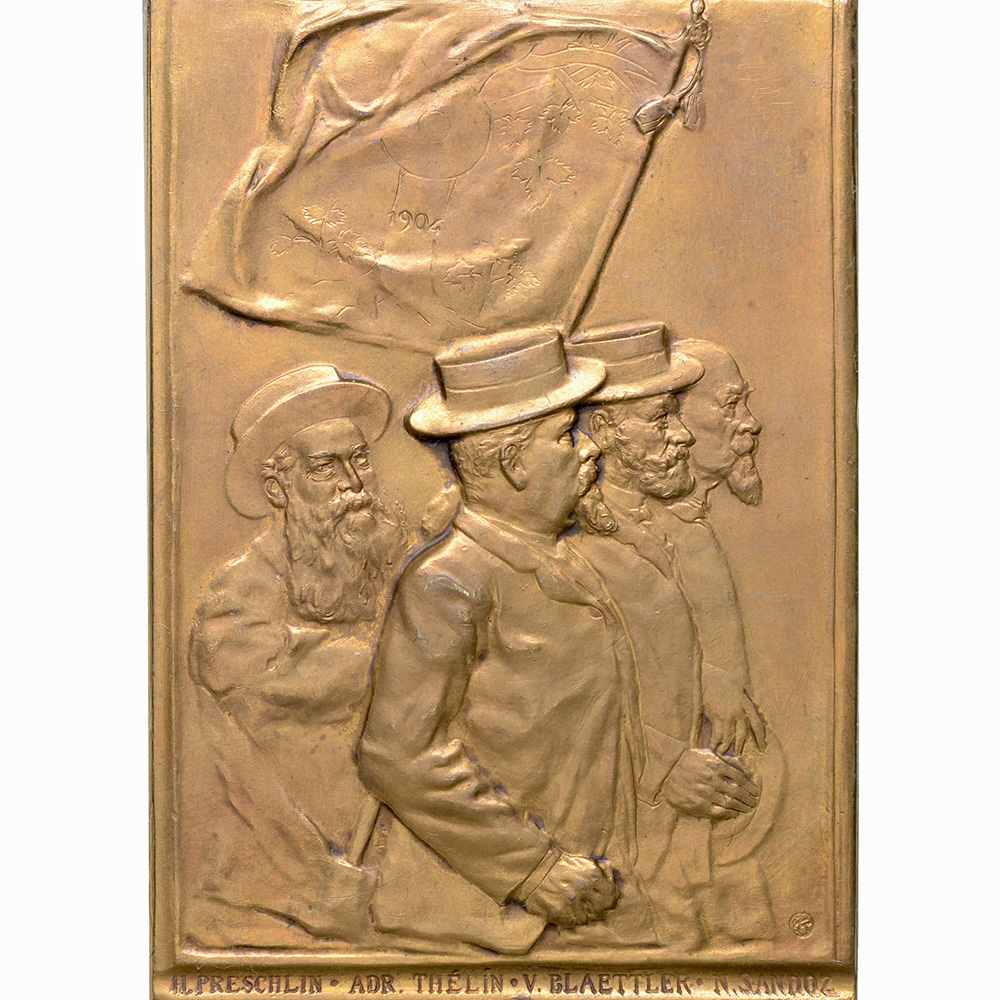 Zürich, Zürich,  Eidgenöss. Schützenfest, 1907, stgl, Bronze