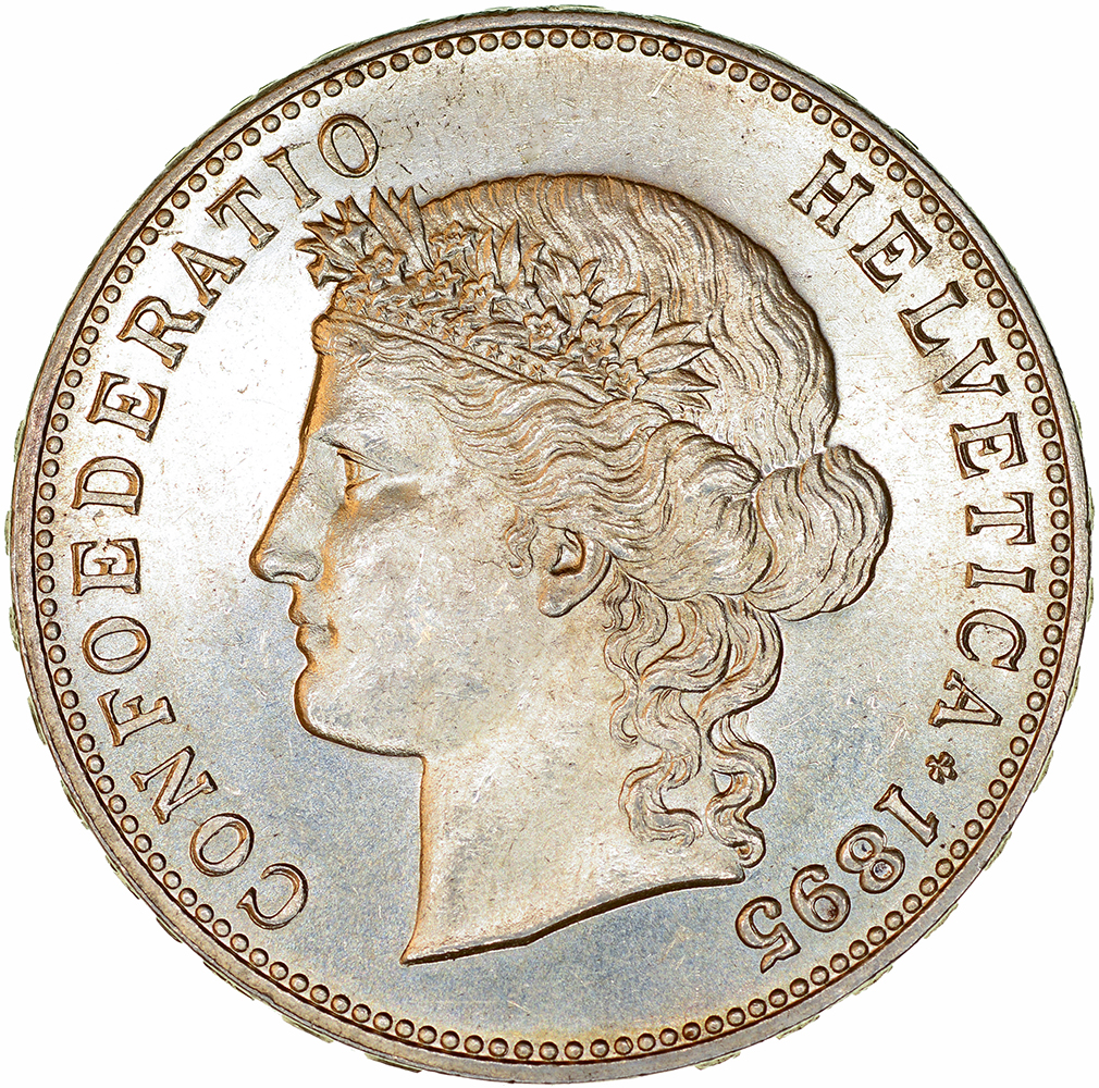 5 Franken, 1895, Stempelglanz