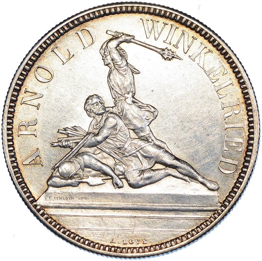 5 Franken, 1861, fast unzirkuliert, Stans