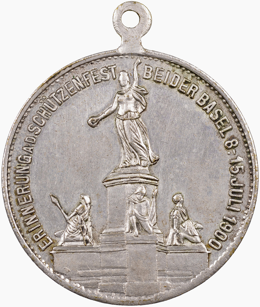 Basel, Basel,  Kantonales Schützenfest, 1900, unz, Silber