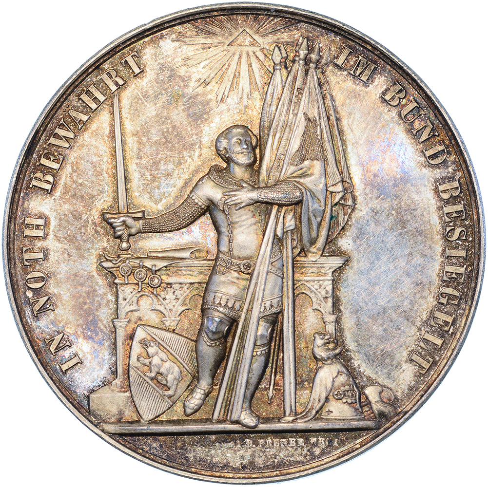 Gedenkmedaille, Bern, 1853, unz/stgl