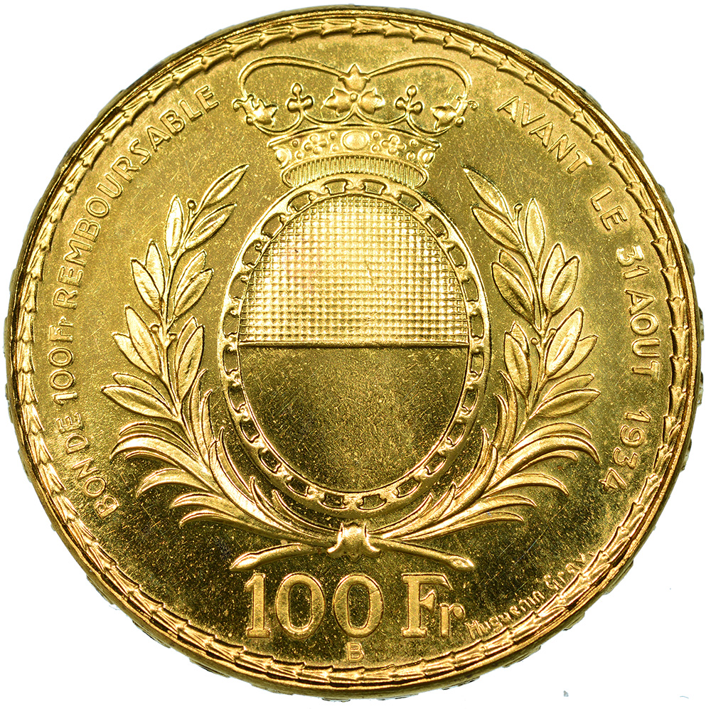 100 Franken, 1934, stgl / EA, Fribourg