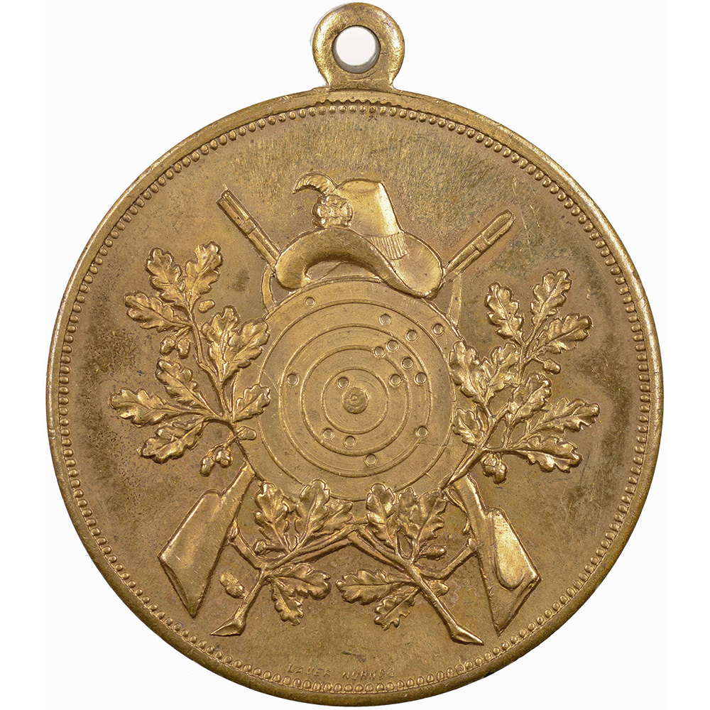 Genève, Genève,  Tir fédéral, 1887, stgl, Bronze
