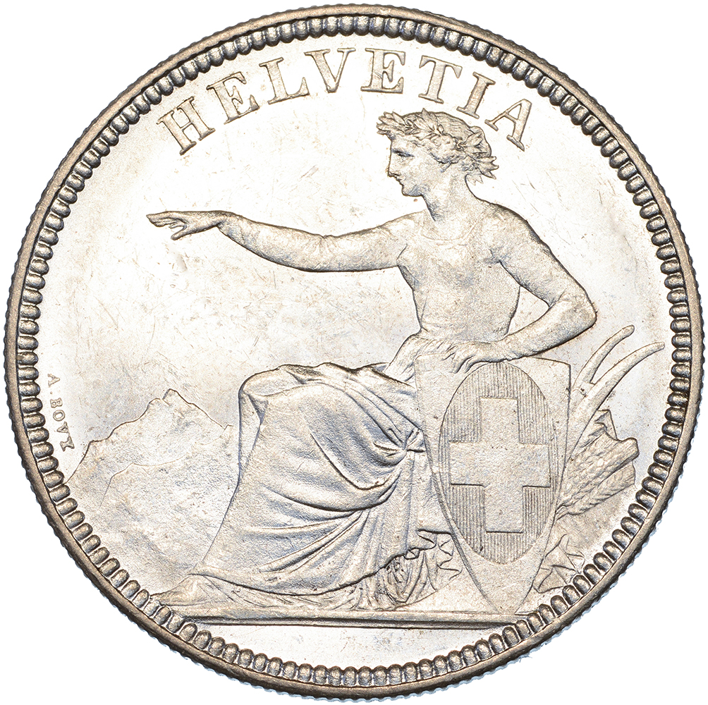 5 Franken, 1873, unz/stgl